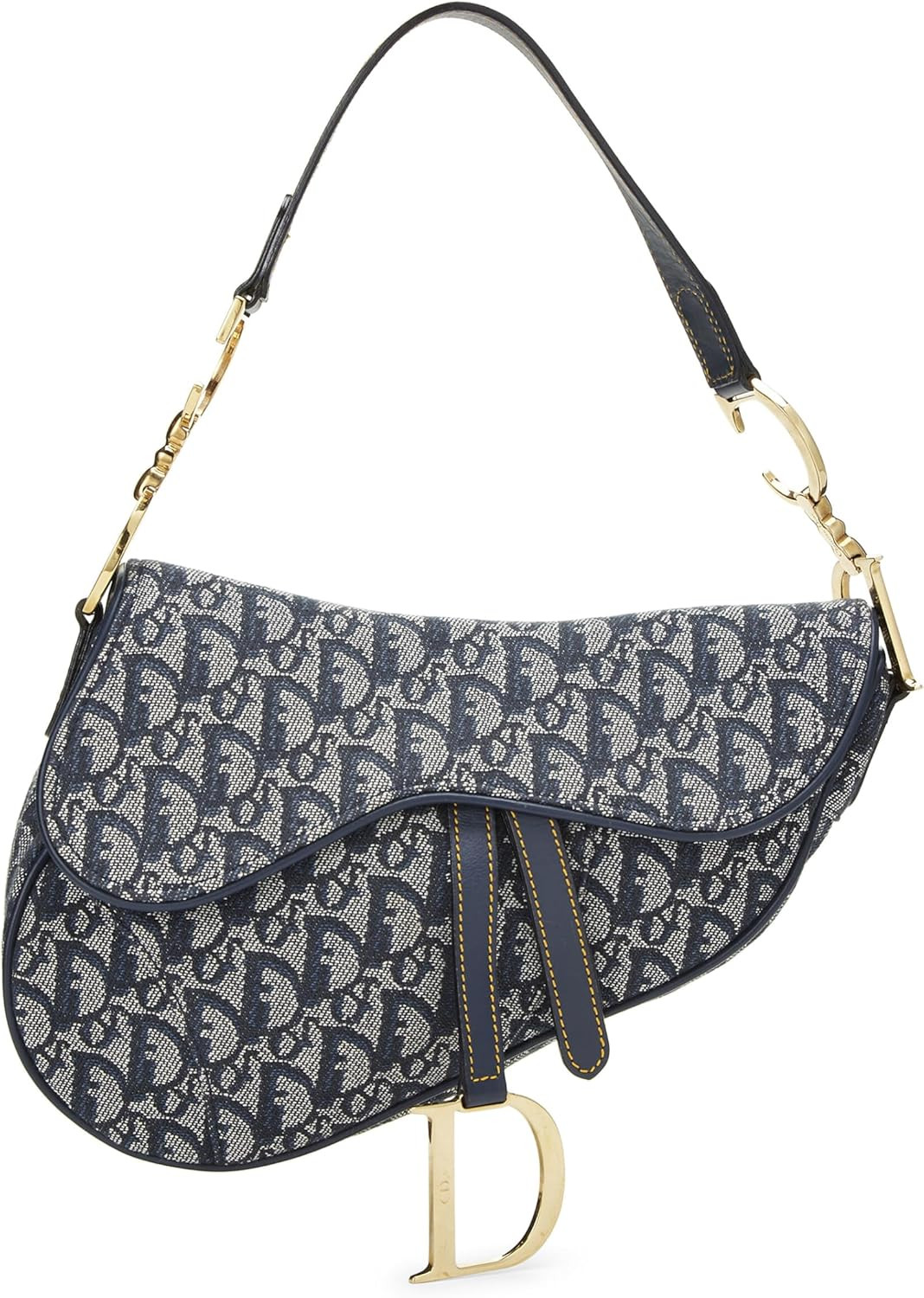 Amazon.com: Dior, Pre-Loved Navy Trotter Saddle Bag, Navy : Luxury Stores | Amazon (US)