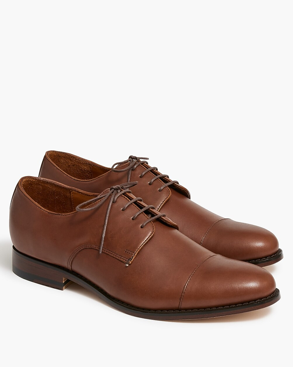 Leather cap toe shoes | J.Crew Factory