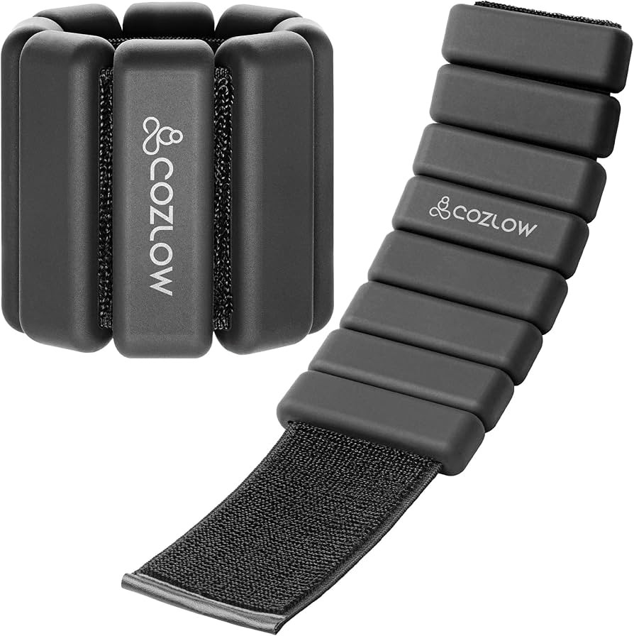 Cozlow Ankle & Wrist Weights for Men & Women (Set of 2, 1 lb each), Adjustable Silicone Workout B... | Amazon (CA)
