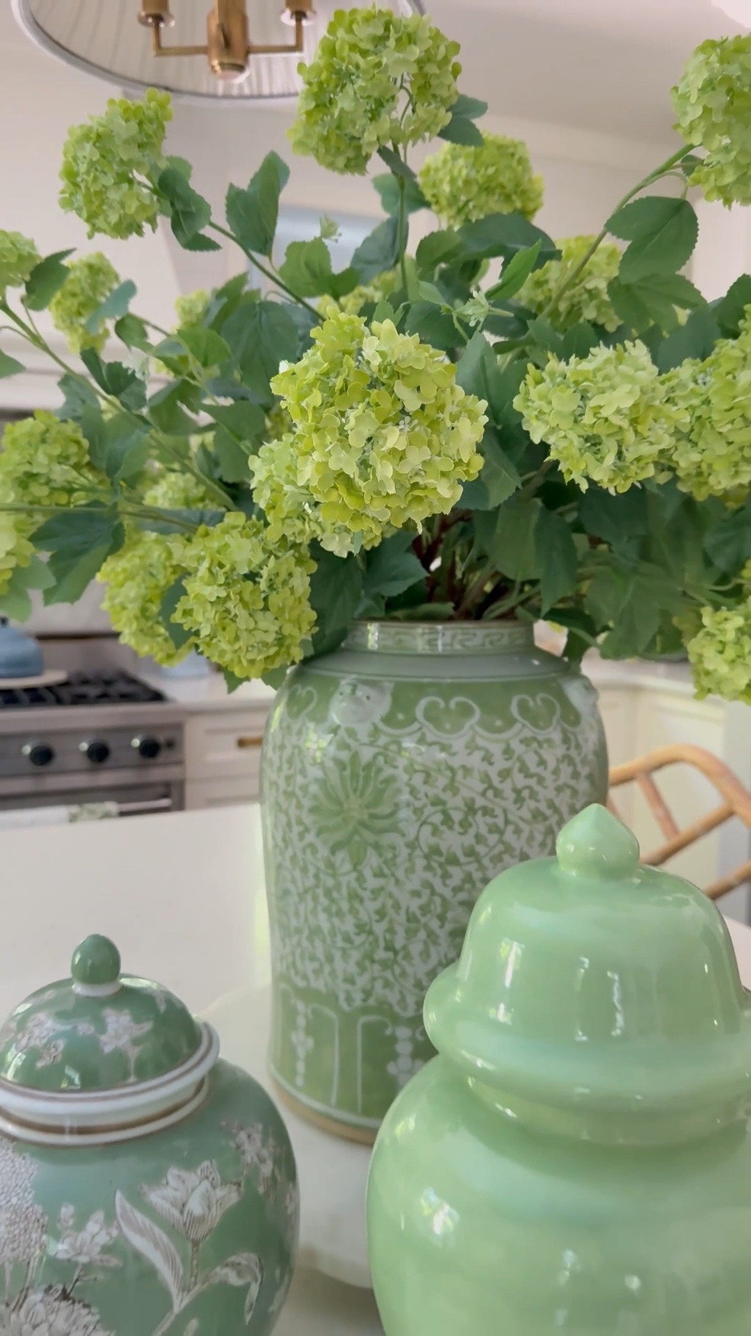 Style a chic ginger jar with gorgeous and lush green florals and more jars!💚

#LTKhome #LTKstyletip