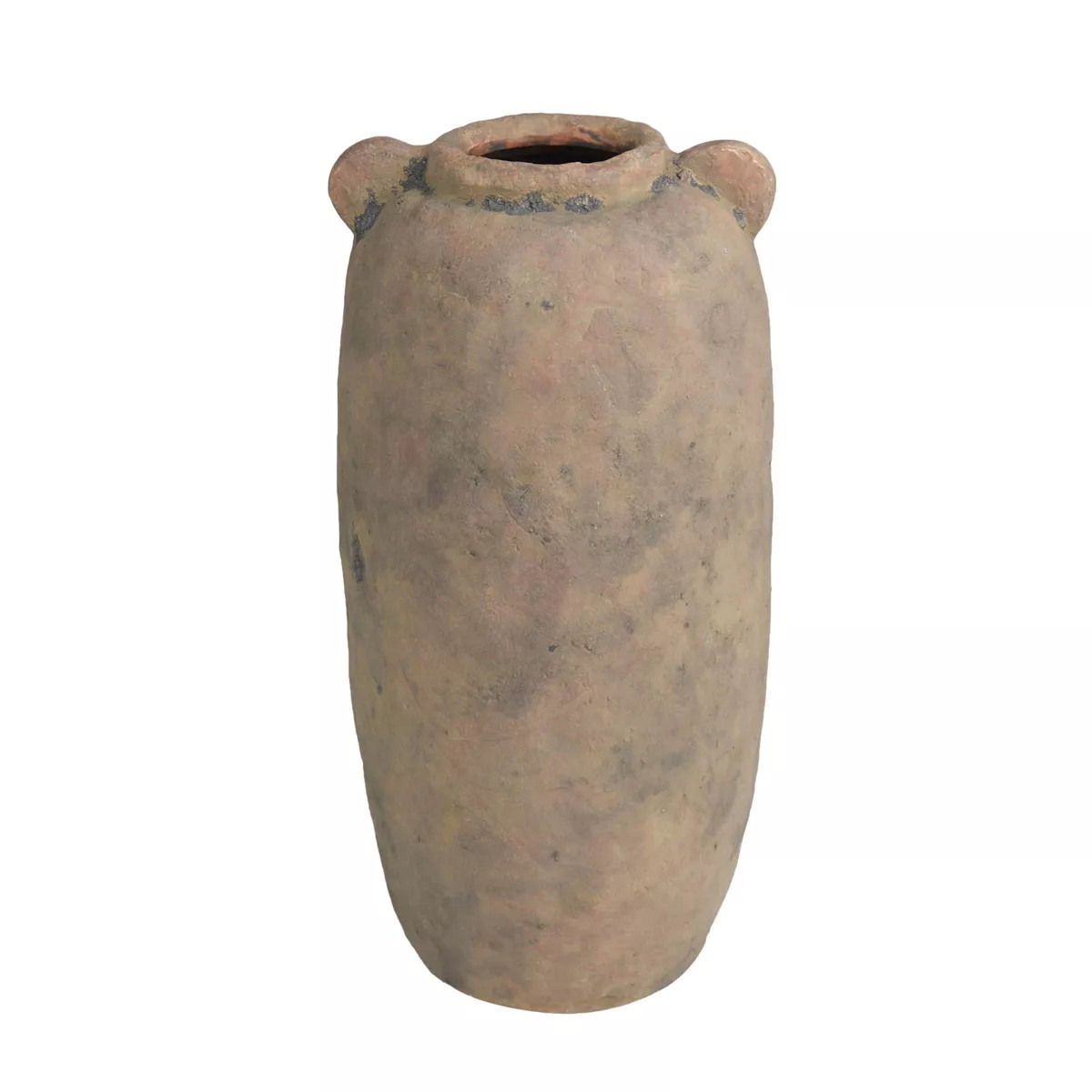 16'' x 8'' Ceramic Distressed Terracotta Vase Brown - Olivia & May | Target