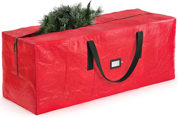 Zober Large Christmas Tree Storage Bag - Fits 9 Ft Artificial Trees - Plastic, Waterproof Christm... | Amazon (US)