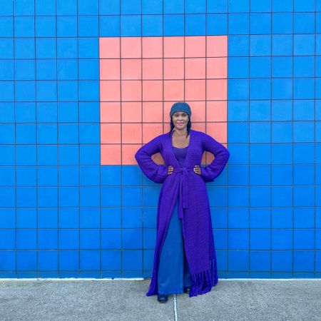 LIFE IS ART. I LIVE MINE IN COLOR. 💙💜

The maxi cardigan is from Hanifa.co, I’ve made an alternative recommendation. 

#LTKsalealert #LTKstyletip