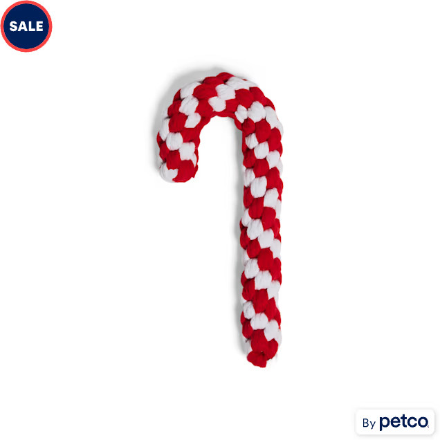 Merry Makings Candy Cane Rope Dog Toy, Large | Petco