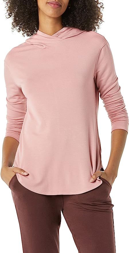 Amazon Essentials Women's Supersoft Terry Standard-Fit Long-Sleeve Hooded Pullover (Previously Da... | Amazon (US)