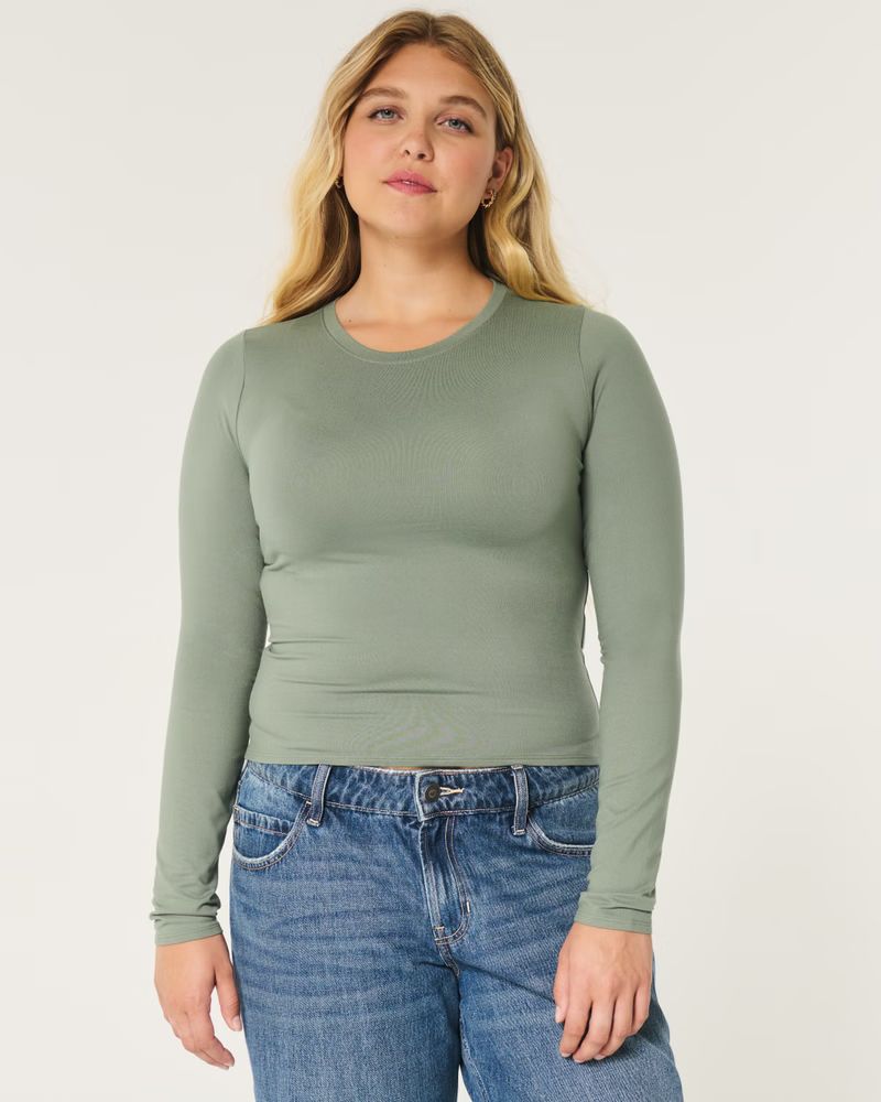 Long Sleeve Seamless Top | Hollister (UK)