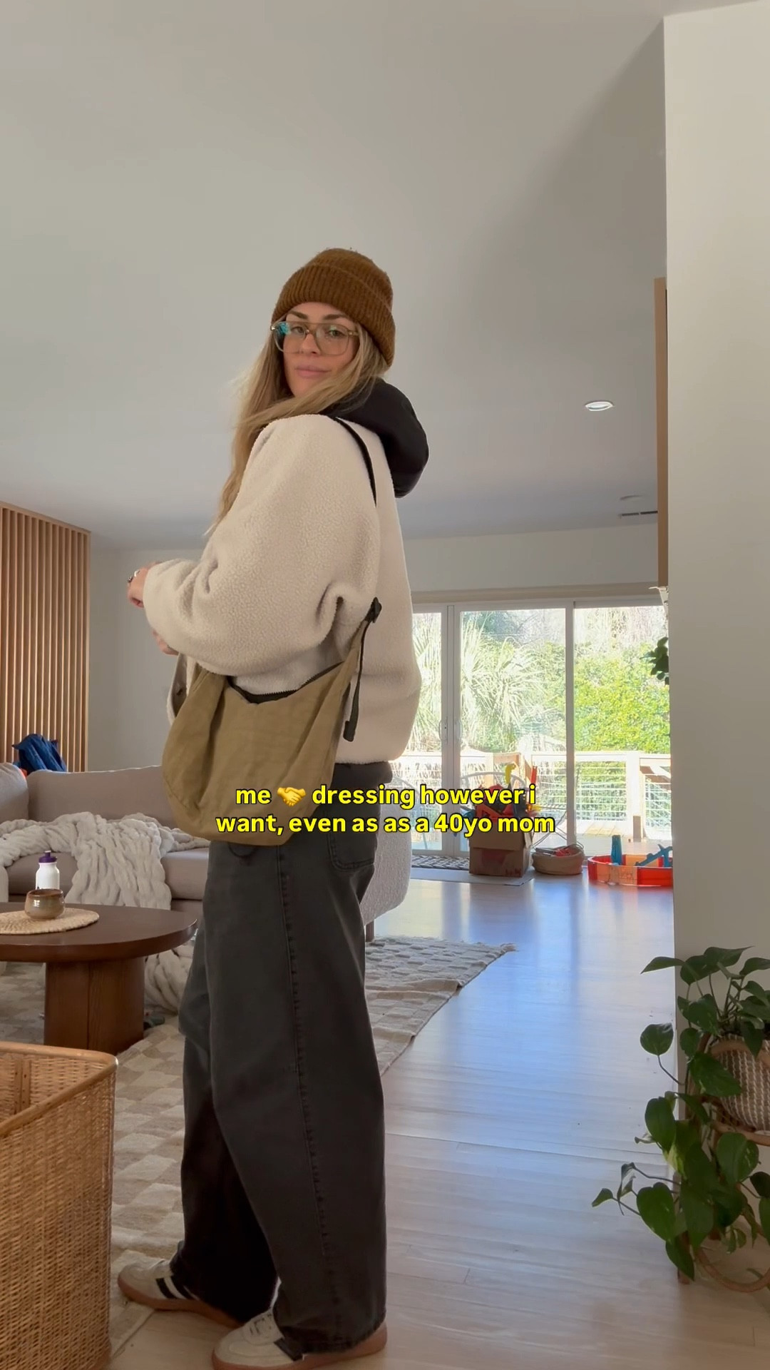 *not linked: 
beanie is UO from 5 years ago 
denim from Vans 3 years ago
glasses are warby parker, brimmer 
baggu color is dirty khaki xx 

#LTKmomlife #LTKootd #LTKgrwm