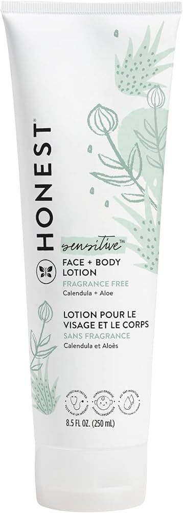 The Honest Company Hydrating Face + Body Lotion | Fast Absorbing, Naturally Derived, Hypoallergen... | Amazon (US)