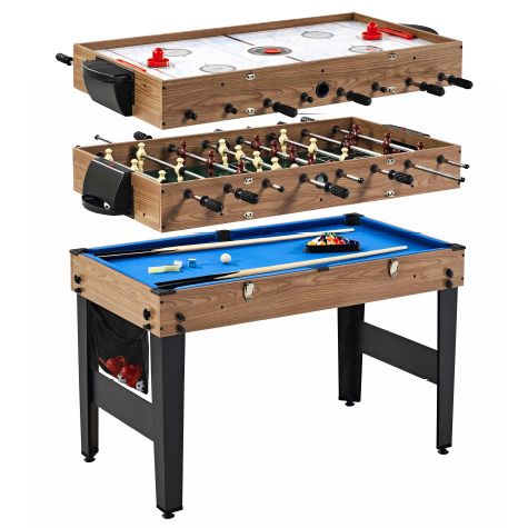 MD Sports 48" 3 In 1 Combo Game Table, Pool, Hockey, Foosbal, Accessories Included | Walmart (US)
