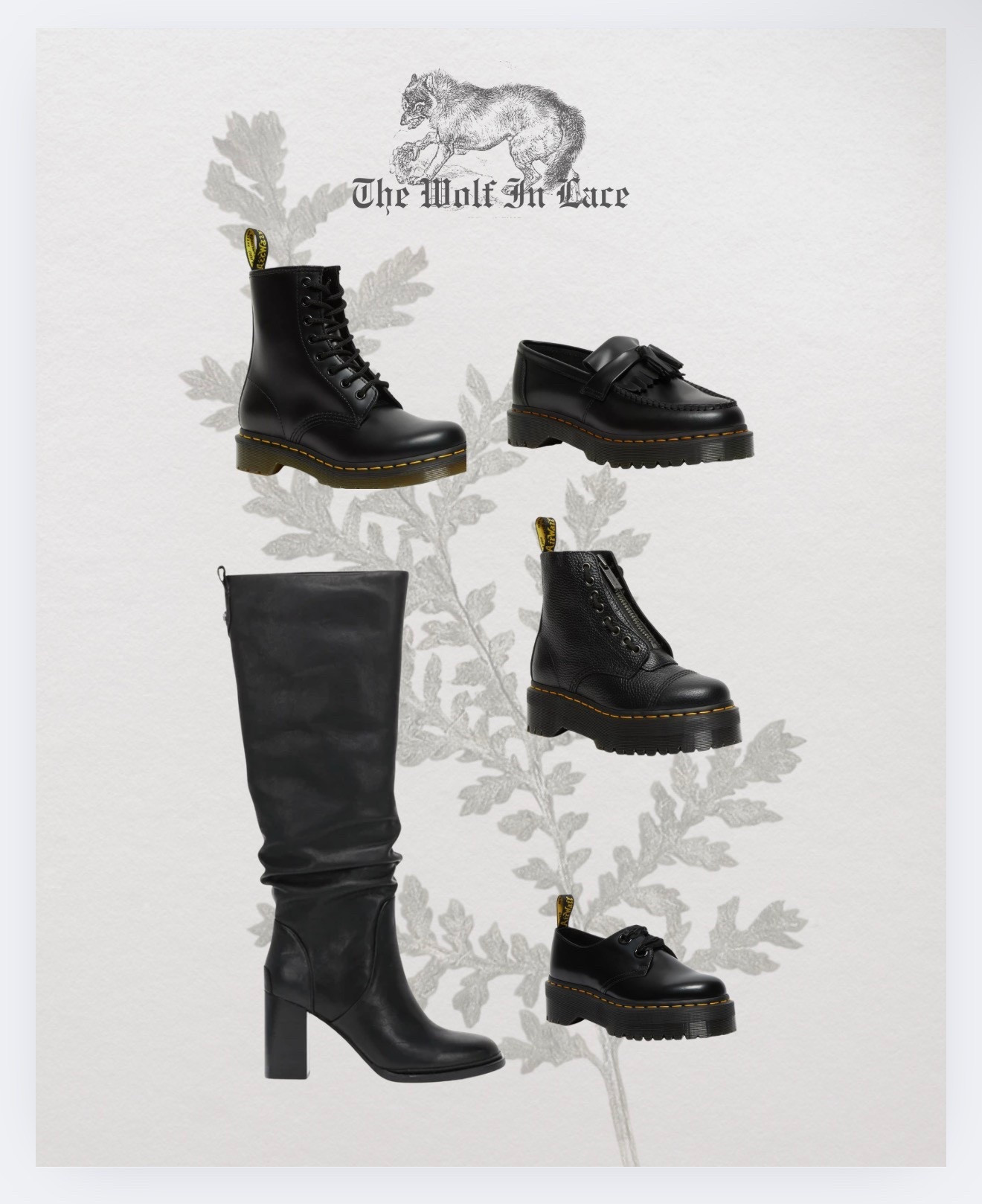 Gothic Winter Shoe Edit! My faves! 😭 #gothic #goth #darkaesthetic