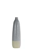 Urban Trends 46309 Ceramic Bottle Vase with Narrow Mouth, Gray/White | Amazon (US)