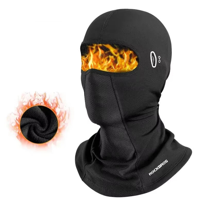 ROCKBROS Balaclava Bike Motorcycle Mask Warm Cycling Helmet Liner Caps Windproof Breathable Skiing Face Mask with Glasse | Banggood