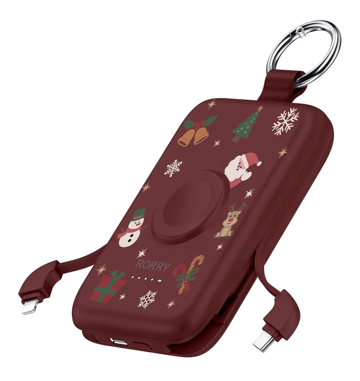 RORRY Portable Charger, 10000mAh PD 20W Fast Charging Portable Charger Power Bank with Built in Cables, Travel Battery Pack for iPhone 17/16/15/14/13/12 and Apple Watch, Christmas Red

Travel must have 

#LTKdayinmylife #LTKGiftGuide #LTKTravel