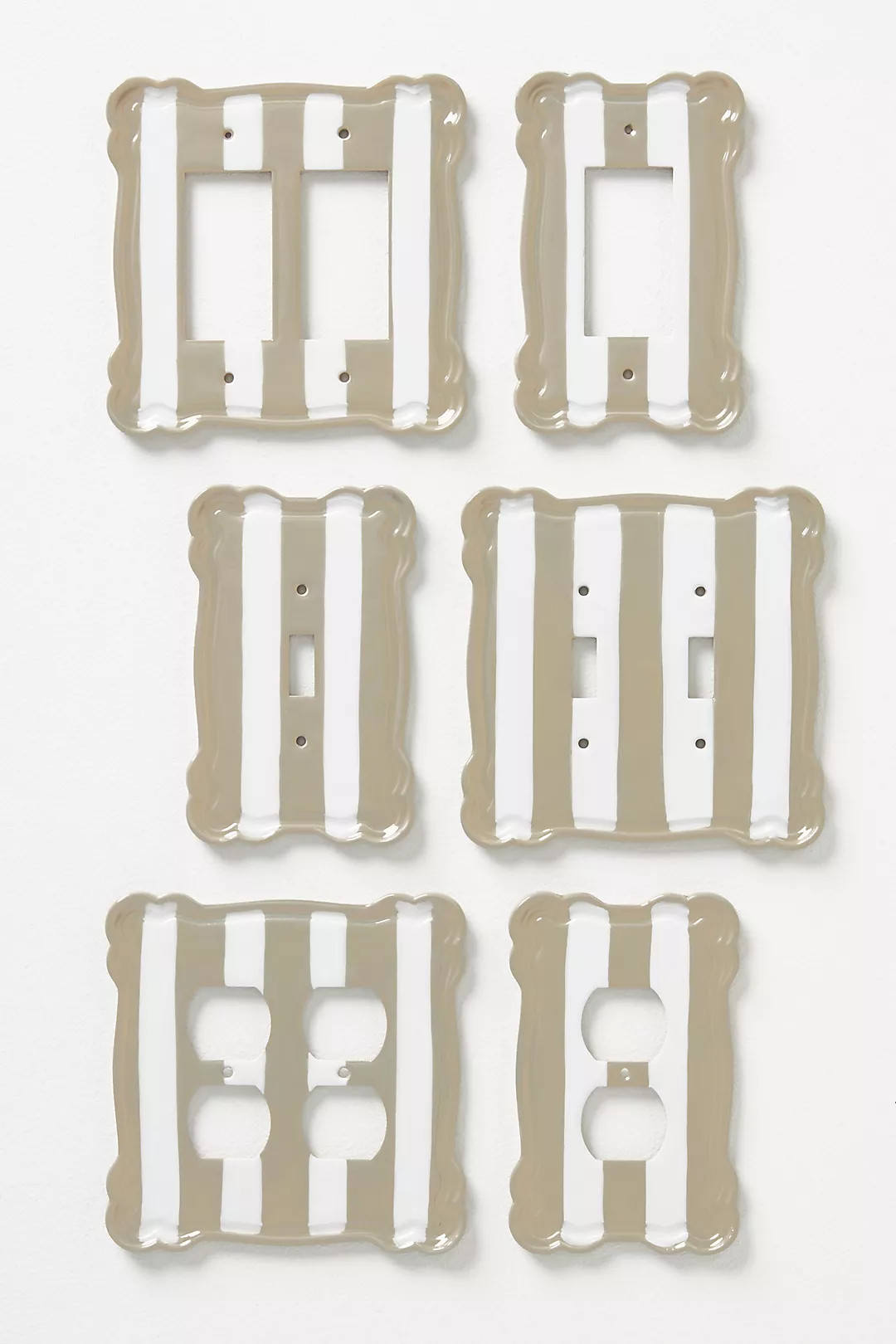 Whitney Stripe Outlet Switch Plate | Anthropologie (US)