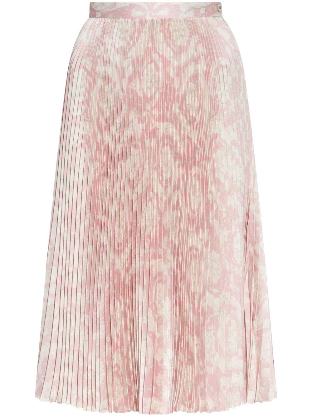 Barocco-print pleated midi skirt | Farfetch Global