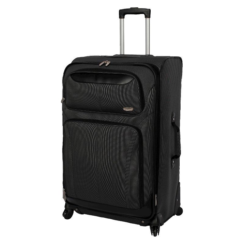 Skyline Softside Large Checked Spinner Suitcase - Gray | Target