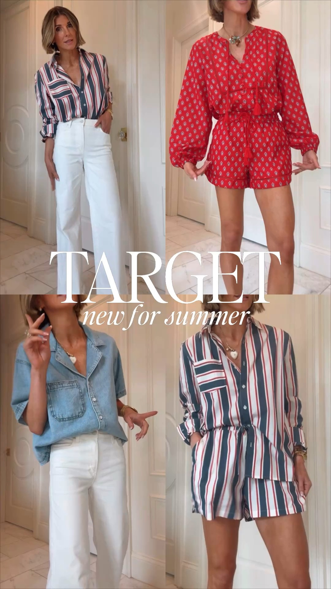 New arrivals @Target for summer. I'm wearing size small in tops and xs in bottoms