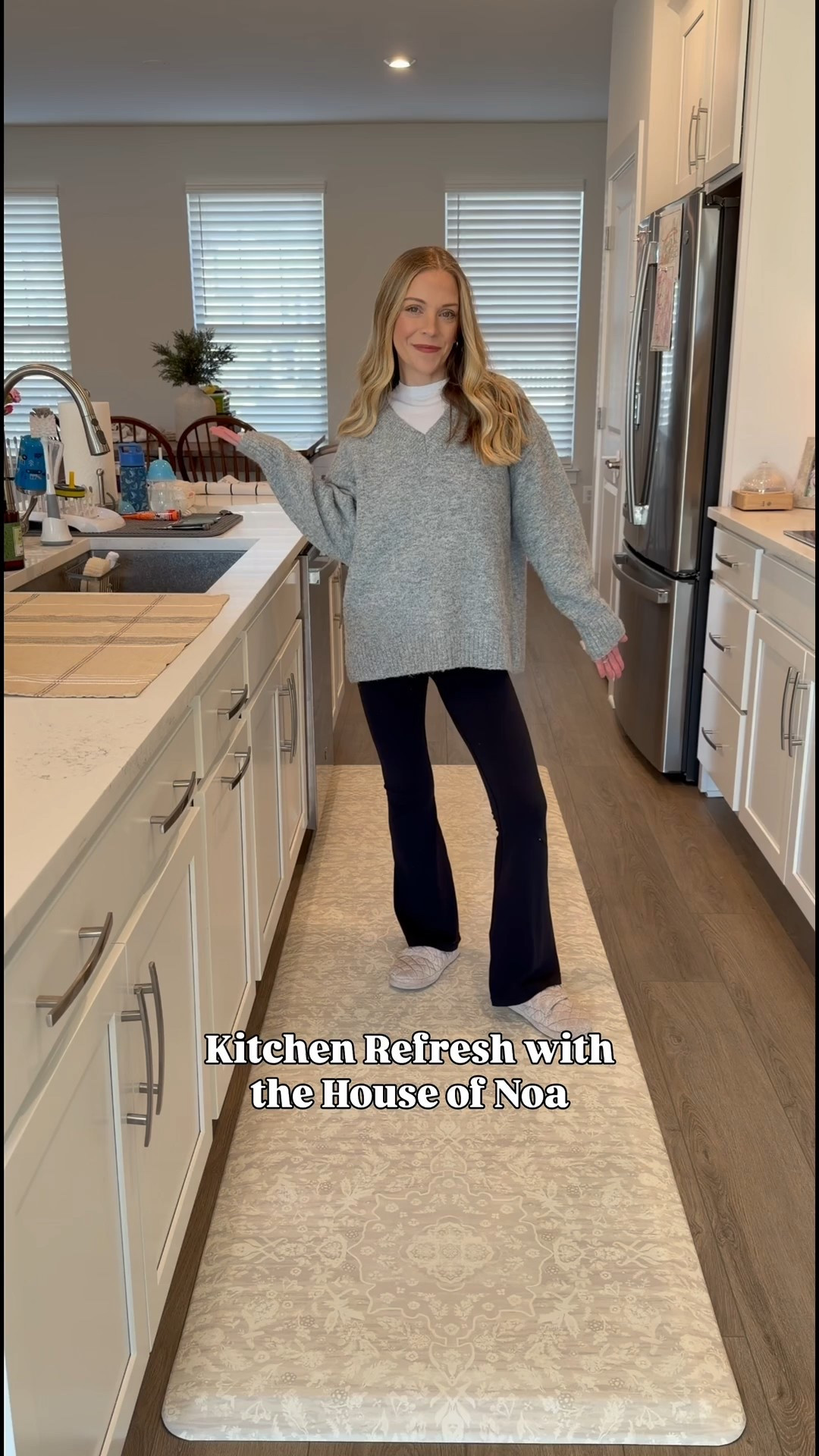 Kitchen refresh with the House of Noa standing mat 😍✨ it’s so beautiful!!! You can use code: BELLE10 to save sitewide! This is the Emily standing mat in the color Laurel! 

spring kitchen, kitchen decor, runner, kitchen must haves 

#LTKvlog #LTKHome