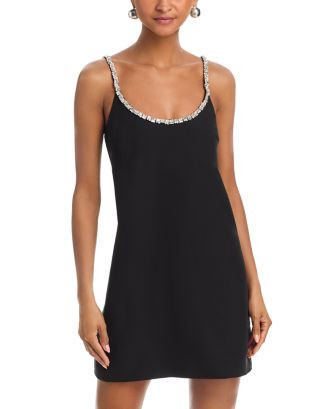 AQUA Crystal Trim Shift Dress - Exclusive  | Bloomingdale's Women | Bloomingdale's (US)