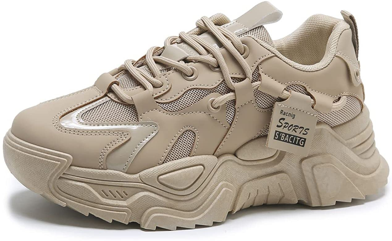 VAXAV Women's Fashion Breathable Mesh Platform Sneakers Casual Jogging Walking Shoes 5.5-8.5 | Amazon (US)