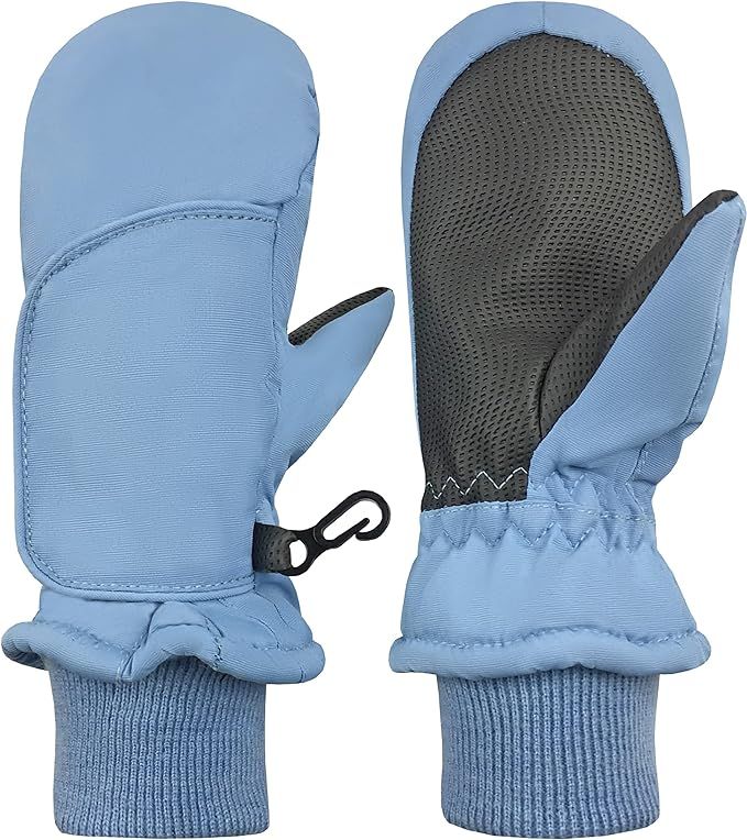 N'Ice Caps Kids Waterproof Snow Mittens - Thinsulate Boys Girls Cold Weather | Amazon (US)