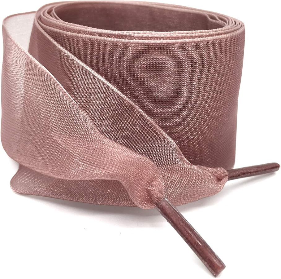 Flat Snow Yarn Shoelaces: 4CM Wide Silk Shoe Laces for Sneakers-2 Pairs | Amazon (US)