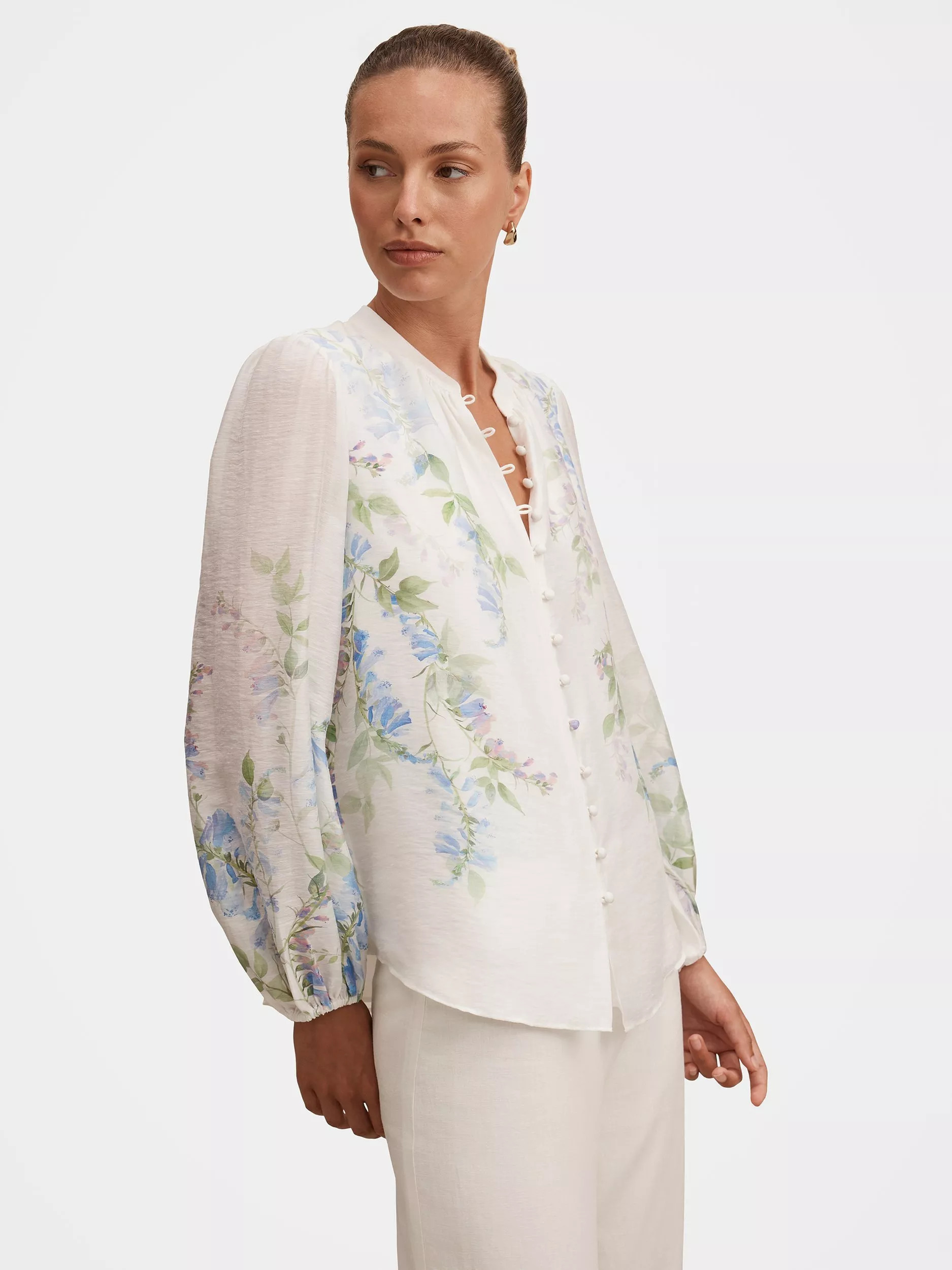 Dove Floral Top, Wisteria Floral | John Lewis (UK)