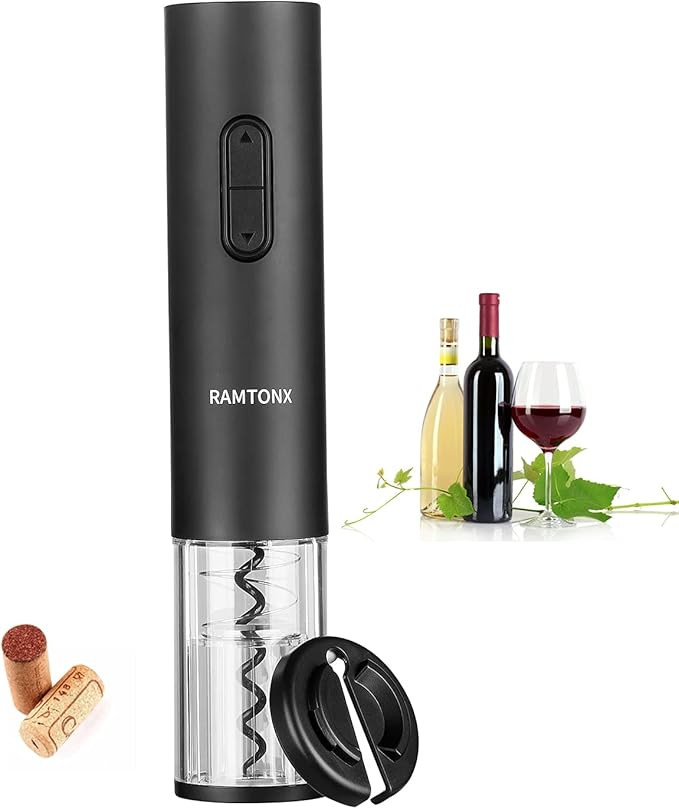 Electric Wine Bottle Opener, Wine Opener Corkscrew Key Set with Foil Cutter,Automatic Reusable Ea... | Amazon (US)