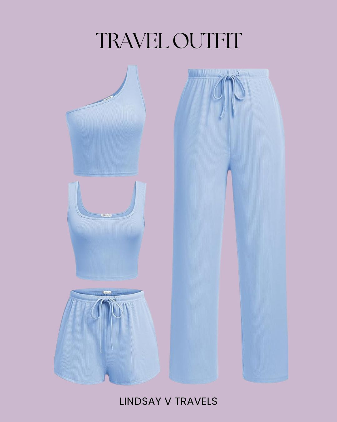 Light blue + lounge perfection 💎 This 4-piece ribbed knit set is as soft as it is versatile. Linking it for you on my LTK!

#LTKSeasonal #LTKFindsUnder100 #LTKFindsUnder50