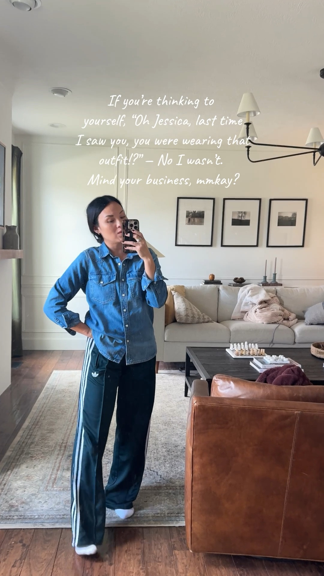 I need these @adidas track pants in every color, thanks! Oh, and another classic @Madewell on top, FTW. 

#LTKootd #LTKdayinmylife #LTKmomlife