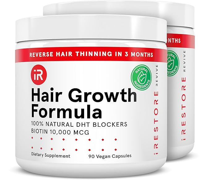 iRestore Hair Growth Supplement – Natural DHT Blockers & Multivitamin Blend – Vegan, Non-GMO,... | Amazon (US)
