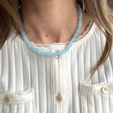 Light Blue Gemstone Necklace | Sea Marie Designs