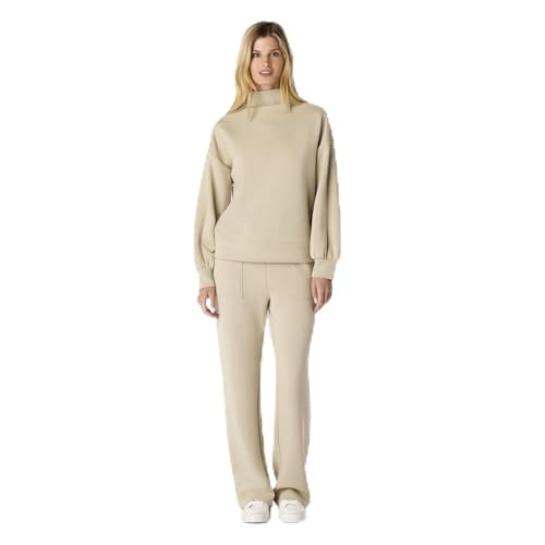 Cable & Gauge Women's Mockneck Pullover Sweatshirt & Pant Set - Soft Yummy Fabric, Full-Length Flare Pants, Cozy Lounge & Casual Wear - Abbeystone, XXL | Amazon (US)
