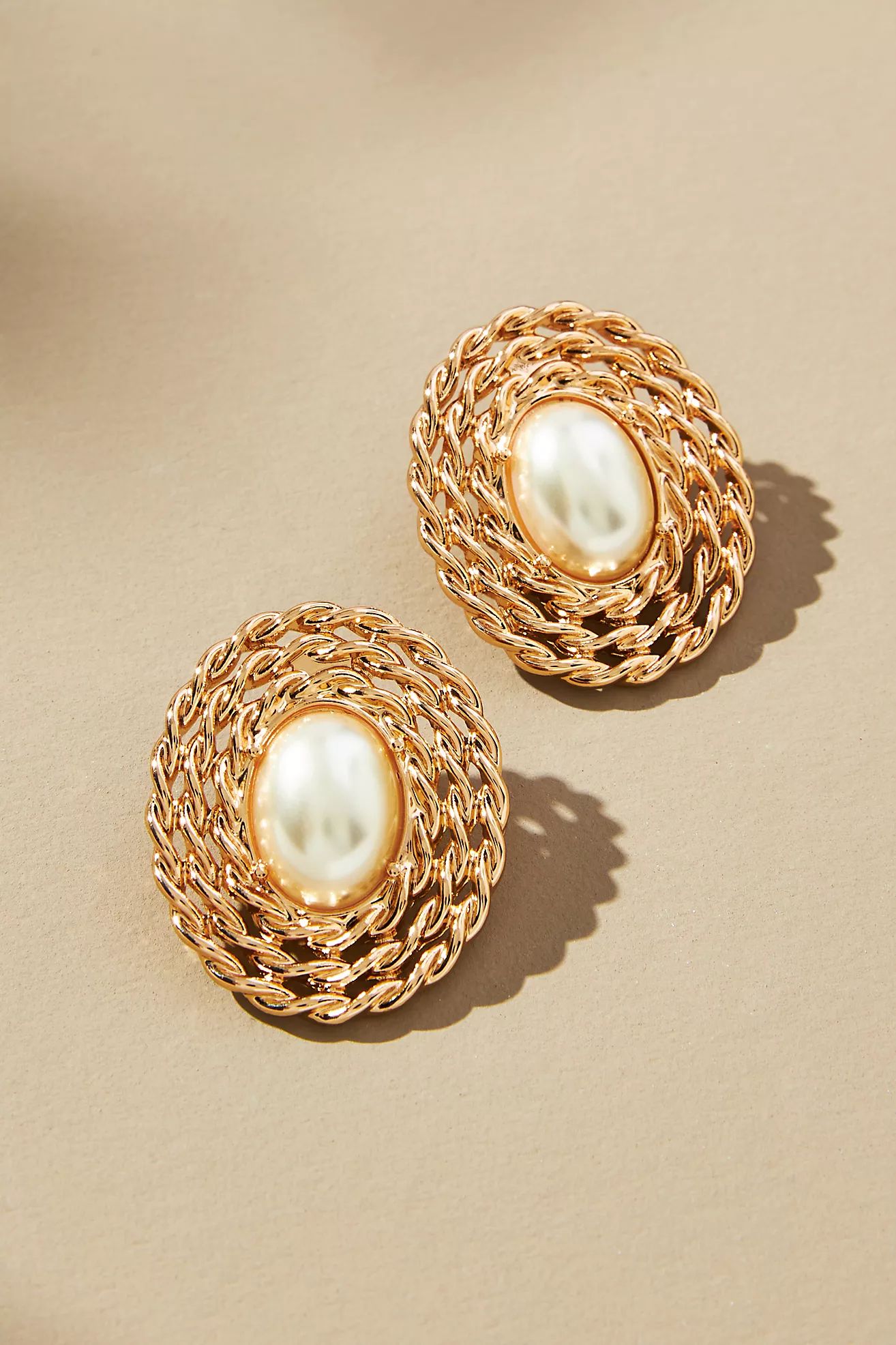The Restored Vintage Collection: Rope Pearl Earrings | Anthropologie (US)