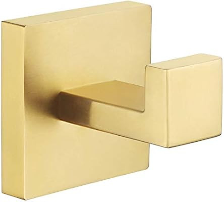 Bath Towel Hook, Angle Simple SUS304 Stainless Steel Shower Towel Holder, Bathroom Robe Hook, Kit... | Amazon (US)