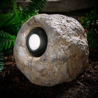 Hampton Bay 327 Lumen Low Voltage Integrated LED Specialty Weather Resistant Outdoor Rock Spot Li... | The Home Depot