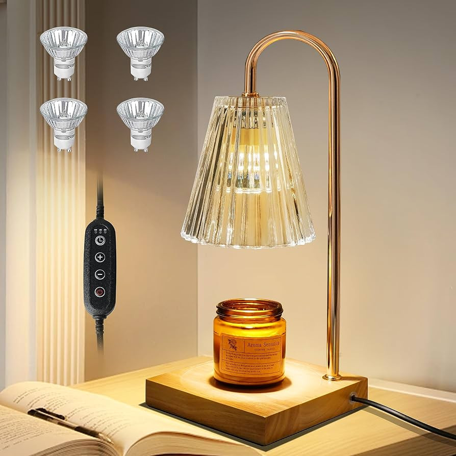 Candle Warmer Lamp - Dimmable Scented Electric Candle Warmer with Timer, Compatible with Large & ... | Amazon (US)
