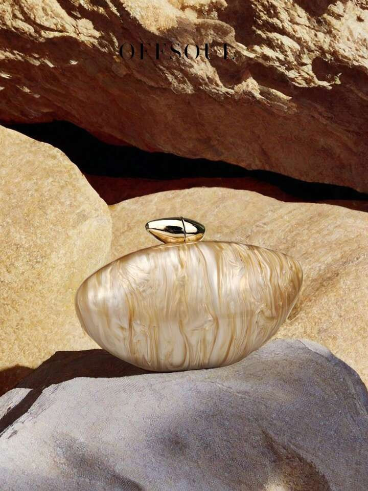 2024 New Acrylic Clutch Beach Vacation Style Women's Shoulder Bag For Evening Party, Crossbody An... | SHEIN