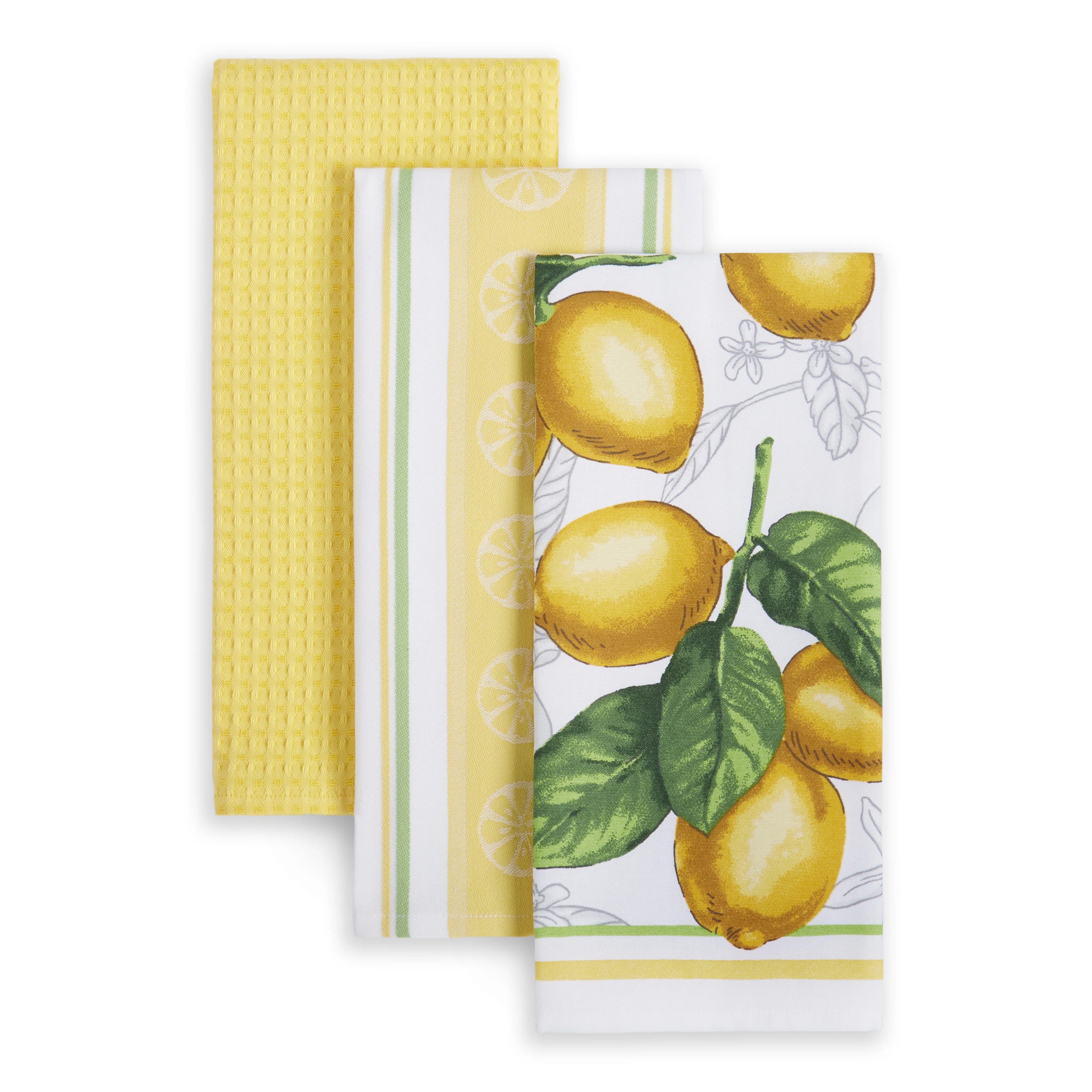 Martha Stewart 3 Piece Set Lots of Lemons Kitchen Towel Assorted Linens | Wayfair North America