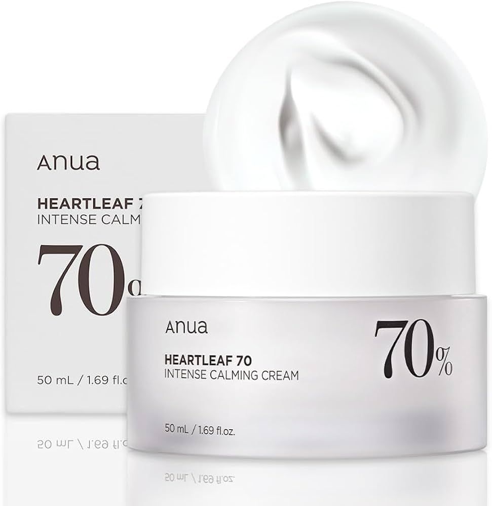 ANUA Heartleaf 70 Intense Calming Cream with Ceramide, Panthenol, Heartleaf extract, Korean Skin ... | Amazon (US)