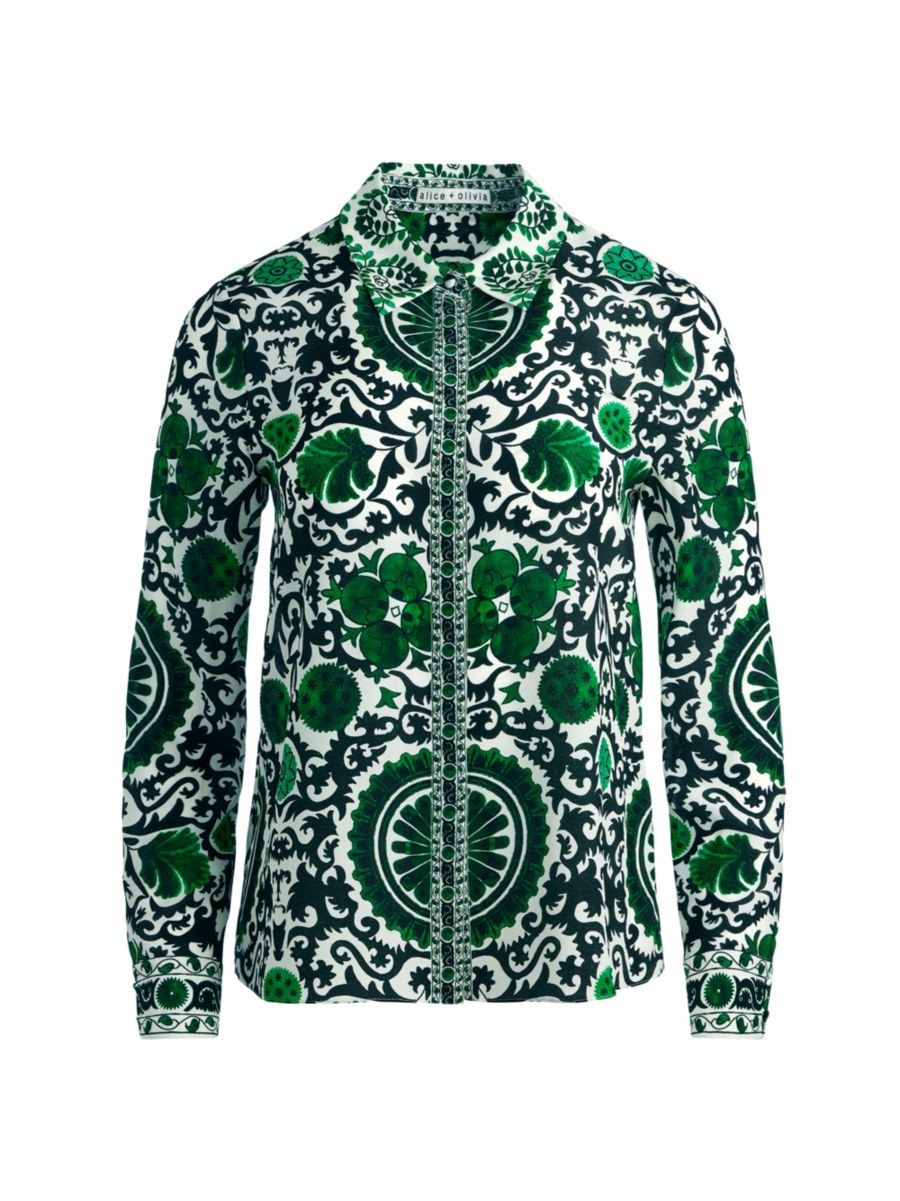 Willa Suzani-Print Silk Shirt | Saks Fifth Avenue