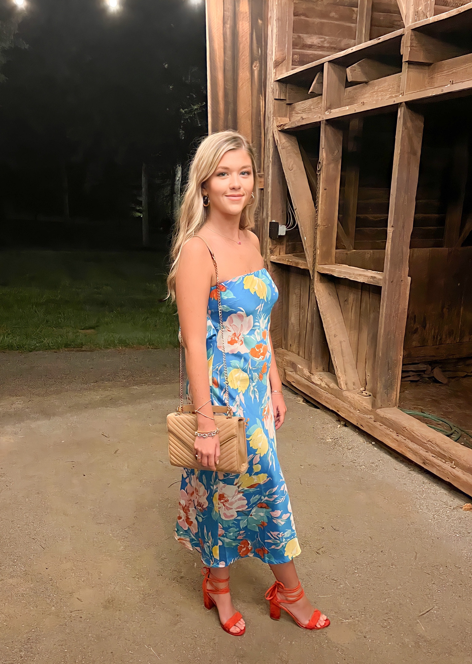 Floral summer wedding guest dress