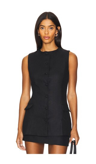 Jane Vest in Black | Revolve Clothing (Global)