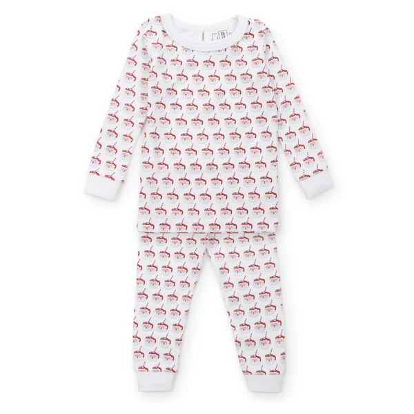 Ava Girls' Pajama Pant Set - Hot Cocoa Santa | Lila and Hayes