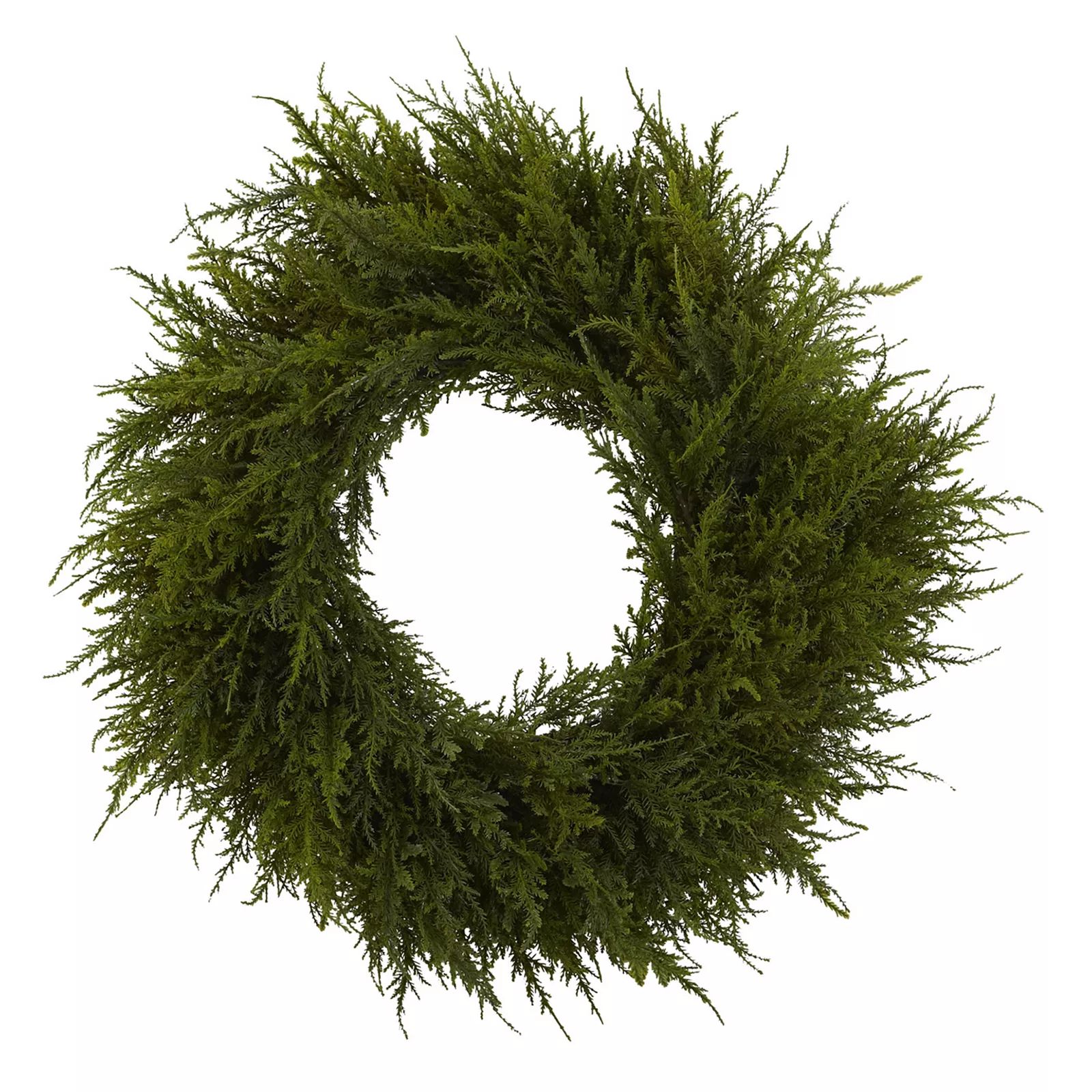nearly natural Cedar Christmas Wreath, Green | Kohl's
