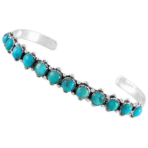 Turquoise Bracelet Sterling Silver B5426-C75 | TURQUOISE NETWORK