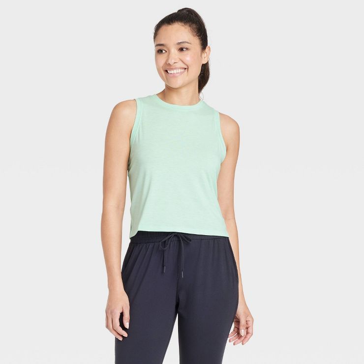 Women's Cropped Active Tank Top - All in Motion™ | Target