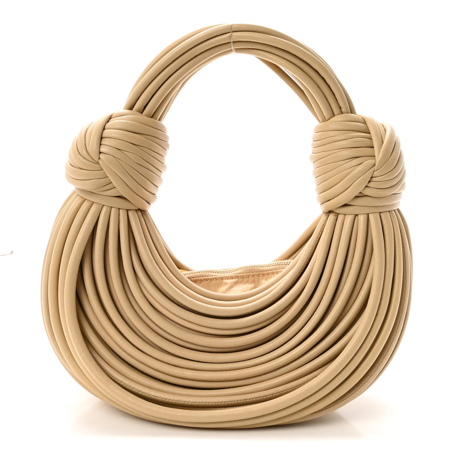 Bottega Veneta Nappa Mini Tubular Double Knot Porridge 1892476 | FASHIONPHILE (US)