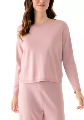 Vince Camuto Women's Long Sleeve Boat Neck Sweater, Pink, Medium | Belk