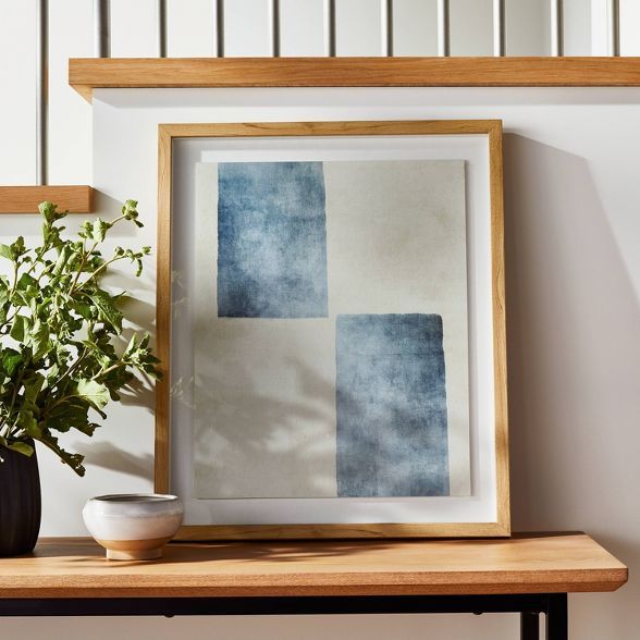 20" x 24" Framed Wall Art Blue/White - Threshold™ designed with Studio McGee | Target